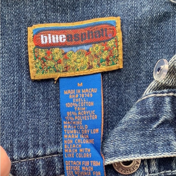 Blue Asphalt Denim Jacket Size Medium - Picture 7 of 8